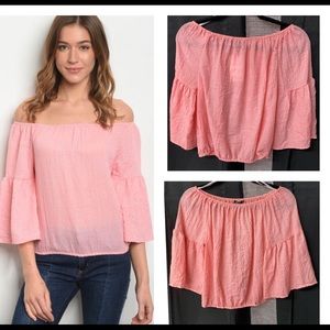 Roly Poly Pink Top  Size L,S (NWOT)